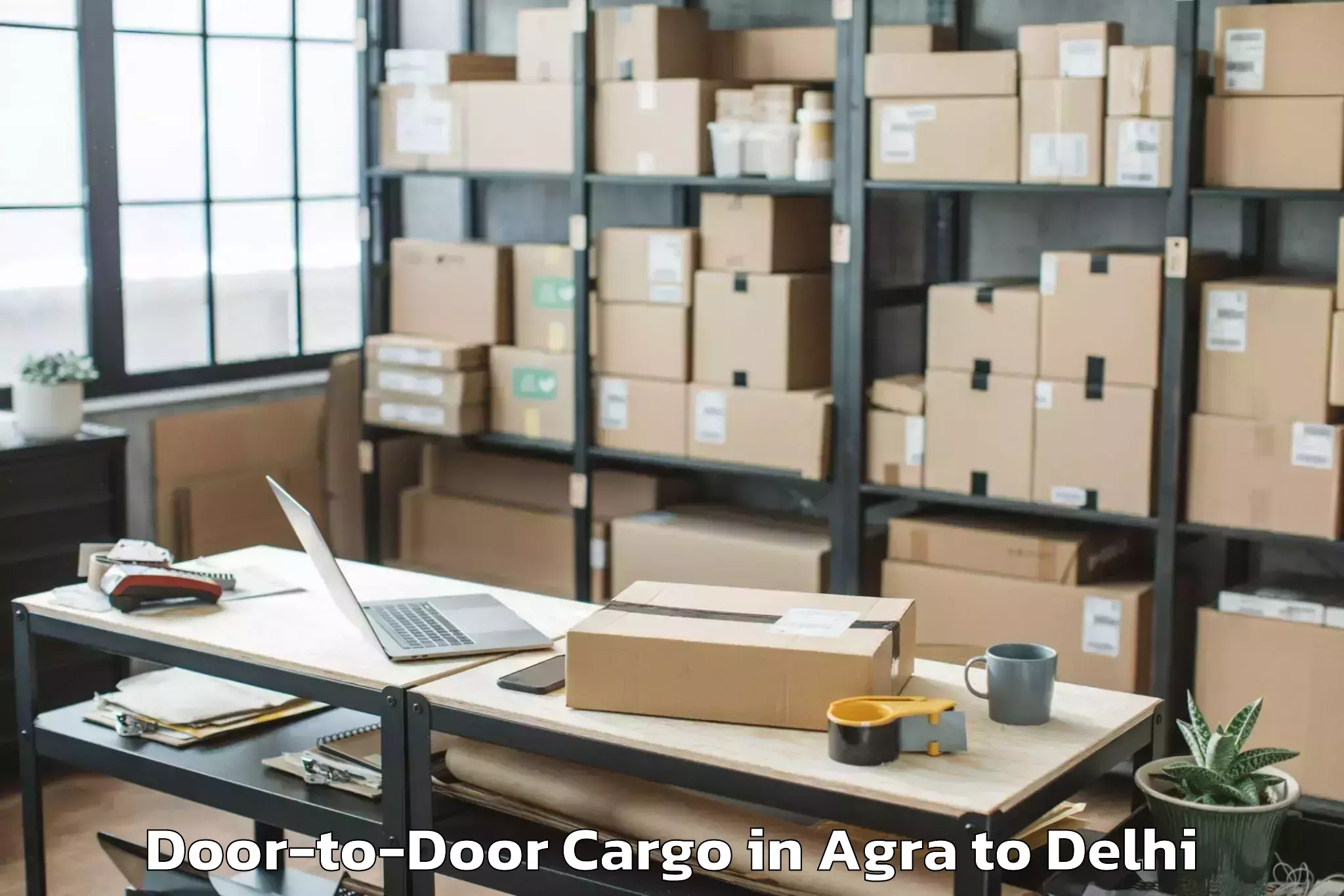 Book Agra to Flatted Factory Complex Okhla Door To Door Cargo Online